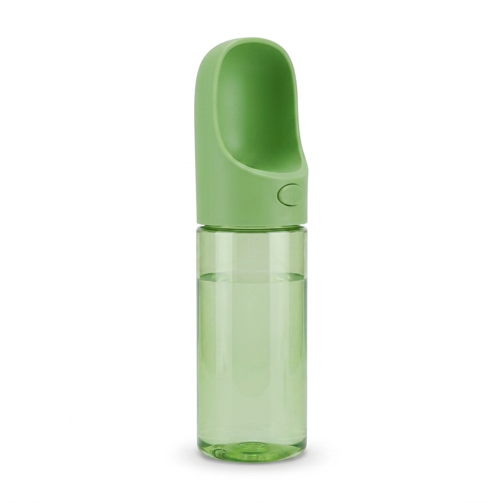 Gourde nomade verte translucide